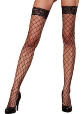 Bas filet noir autofixants - DG0115BLK